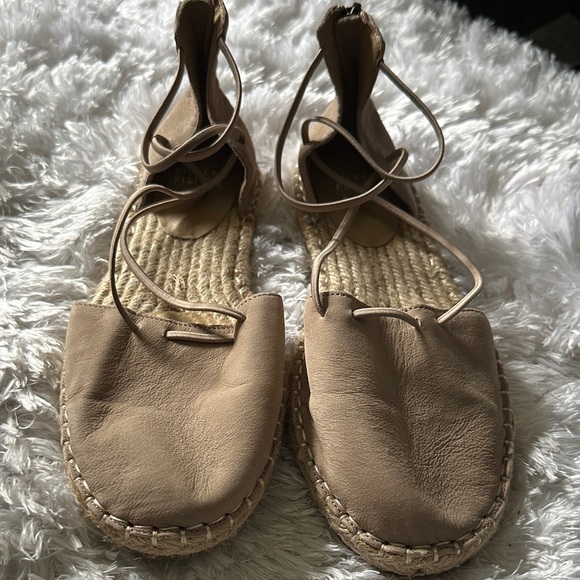 Eileen Fisher Shoes - Eileen Fisher Beige Espadrille Flats